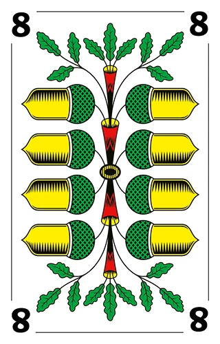 Eichel 8, Deutschschweizer Jasskarte