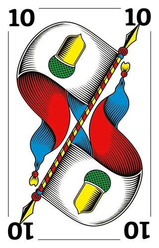 Eichel Banner, Deutschschweizer Jasskarte