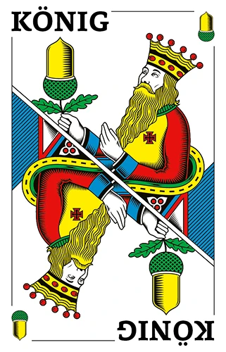 Eichel König, Deutschschweizer Jasskarte