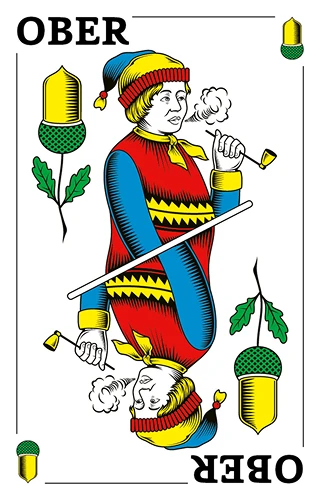 Eichel Ober, Deutschschweizer Jasskarte