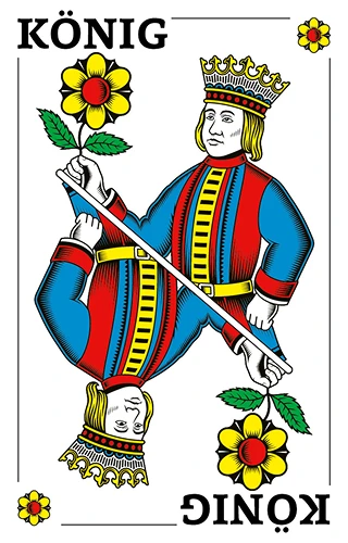 Rosen König, Deutschschweizer Jasskarte
