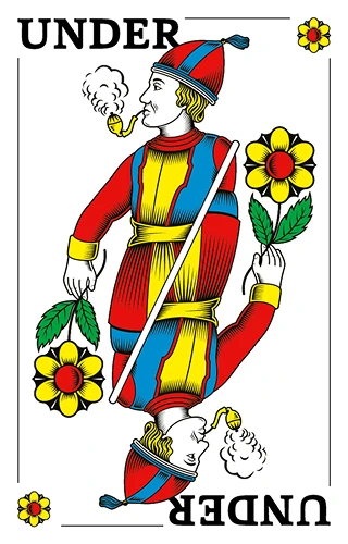 Rosen Under, Deutschschweizer Jasskarte