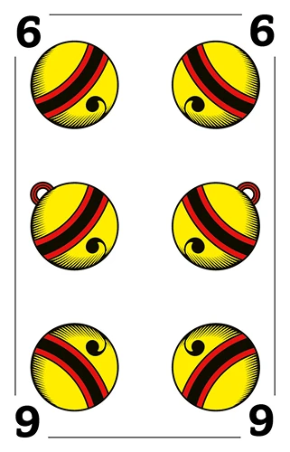 Schellen 6, Deutschschweizer Jasskarte