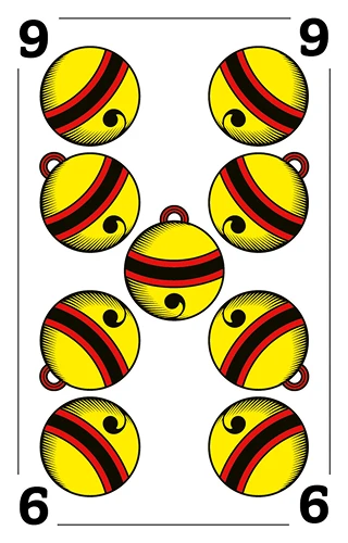 Schellen 9, Deutschschweizer Jasskarte