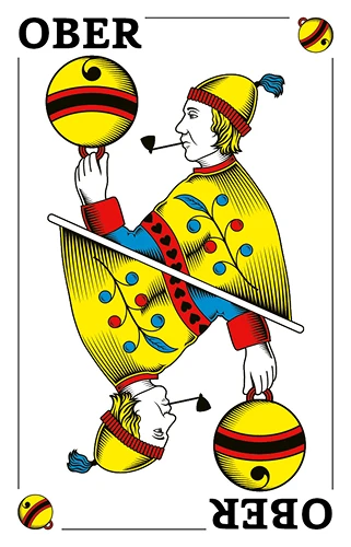Schellen Ober, Deutschschweizer Jasskarte