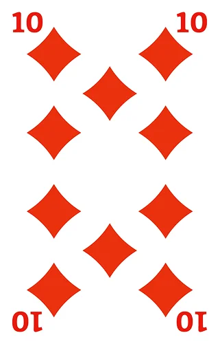 Ecke 10, Französische Jasskarte