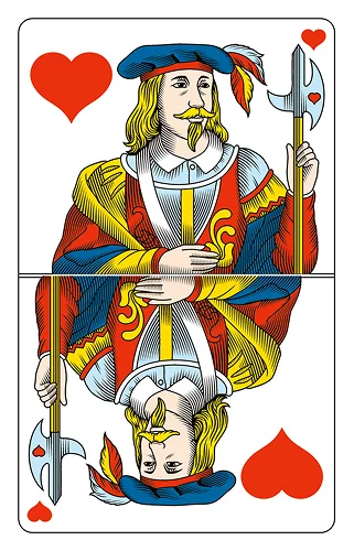Herz Bube, Französische Jasskarte