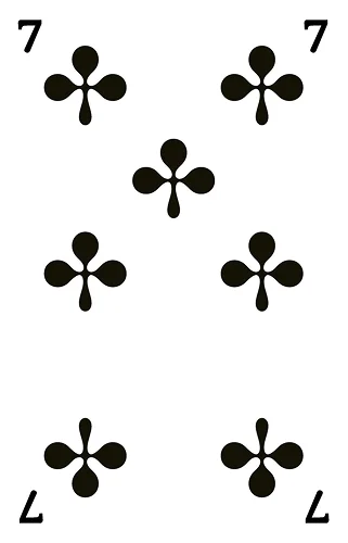 Kreuz 7, Französische Jasskarte