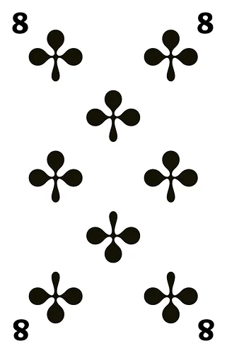 Kreuz 8, Französische Jasskarte
