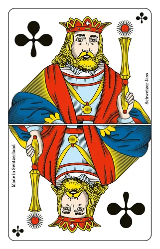 Kreuz König, Französische Jasskarte