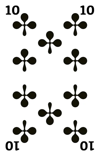 Kreuz 10, Französische Jasskarte