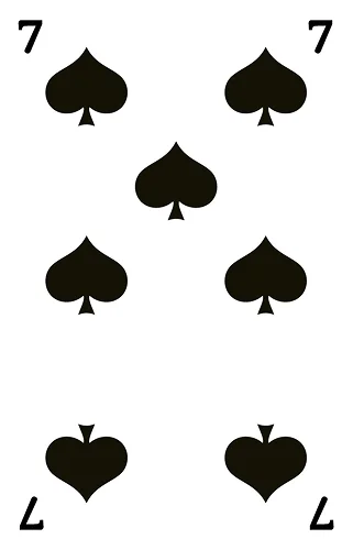 Schaufel 7, Französische Jasskarte