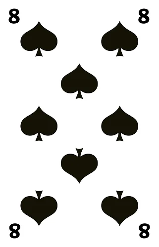 Schaufel 8, Französische Jasskarte