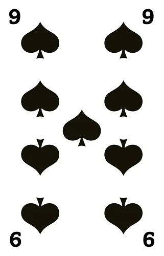 Schaufel 9, Französische Jasskarte